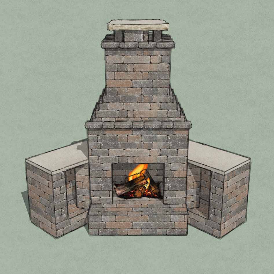incorrect way of building a corner fireplace