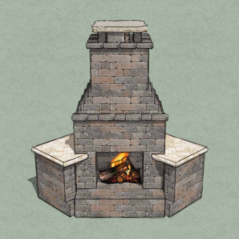 incorrect way of building a corner fireplace