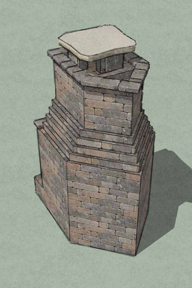 ineffective way of building a corner fireplace