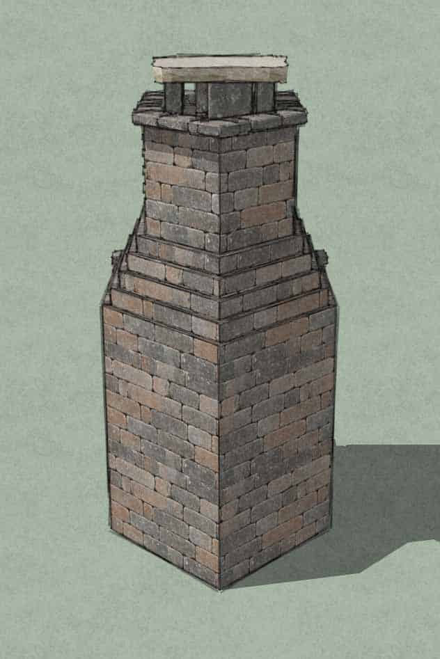 ineffective way of building a corner fireplace