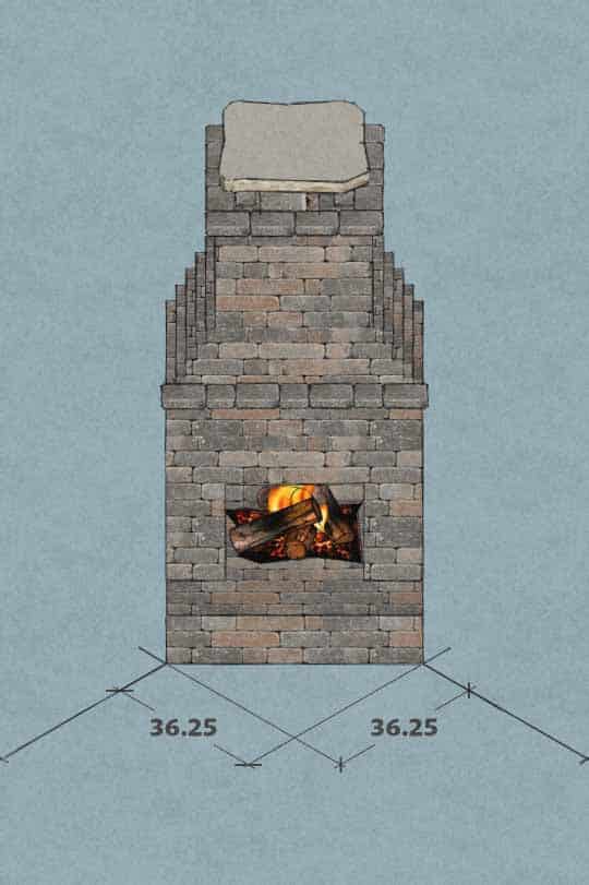 How to build a fireplace kit at the corner of a patio